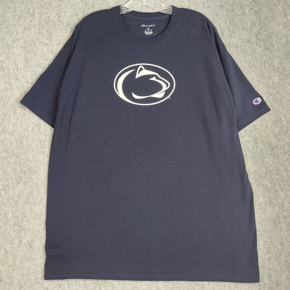 Penn State University Champion Men's Shirt Blue Sz L Graphic Logo Nittany Team - Picture 3 of 12